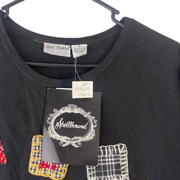 Spell Bound NWT Dead stock Women's Size Large Patchwork Embroidered Shirt - Picture 2 of 9
